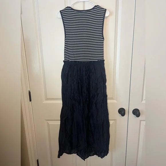 J. Crew Gathered-waist mixy dress in stripe - Picture 6 of 8